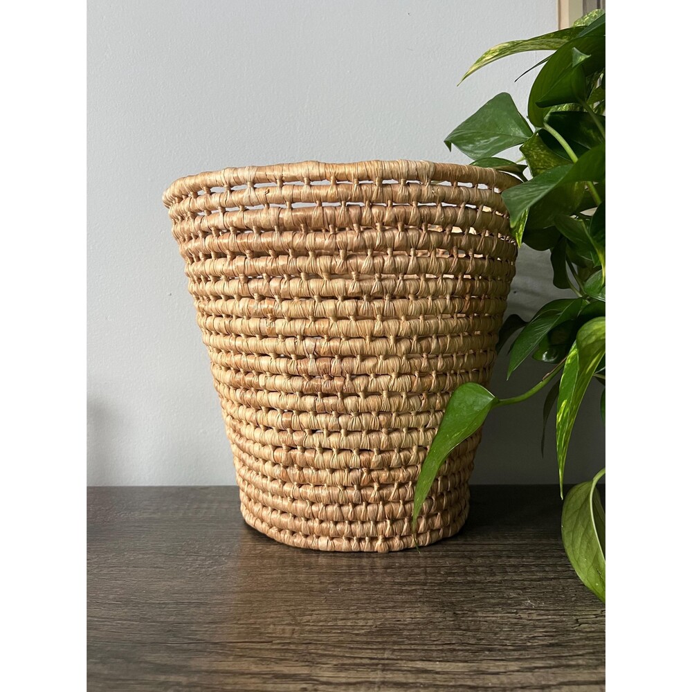 Vintage Wicker Waste Basket